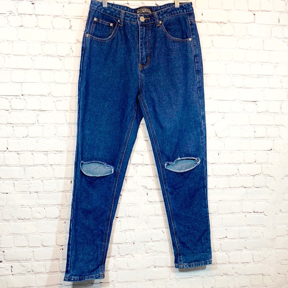 Kendall Jeans Pretty Little Thing hi rise Crop